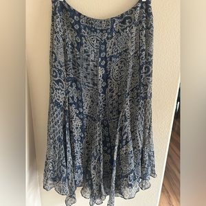 Ralph Lauren 100% silk skirt size 16W